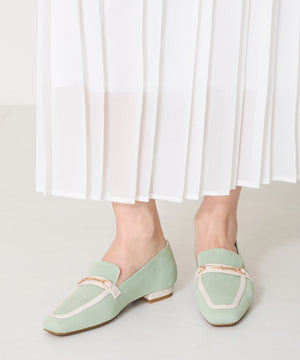 ビットモチーフニットローファー/52102