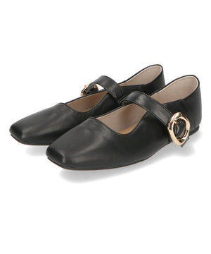 柔らかストラップフラットパンプス/52104