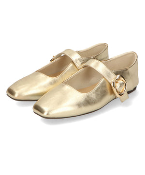 柔らかストラップフラットパンプス/52104