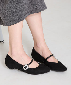 ビジューバックルストラップパンプス/52109