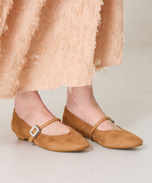 ビジューバックルストラップパンプス/52109