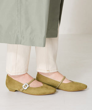 ビジューバックルストラップパンプス/52109