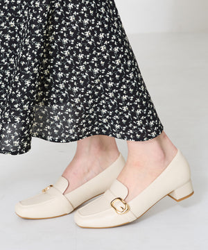 バックルベルトヒールローファー/52113