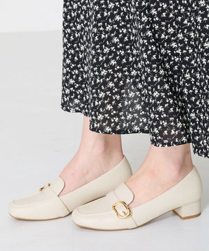 バックルベルトヒールローファー/52113