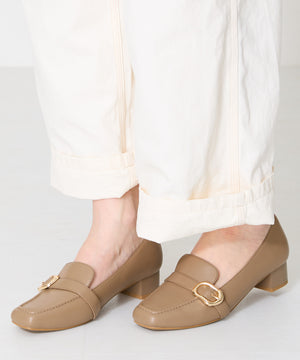 バックルベルトヒールローファー/52113