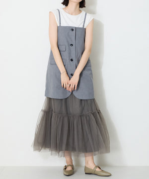 配色バックル柔らかフラットパンプス/52118