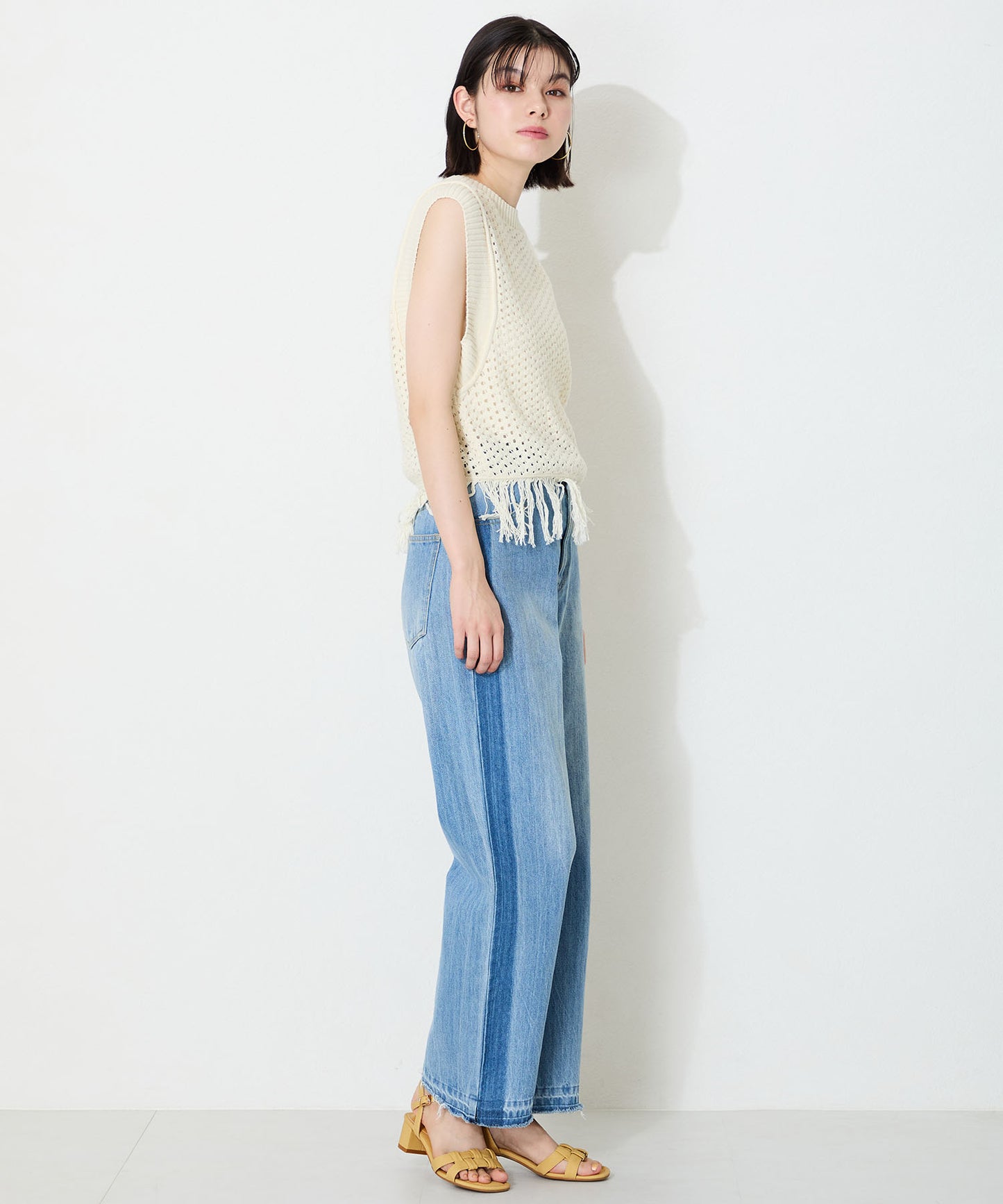 【WEB先行予約/5月中旬発売予定】編み込みヒールサンダル/52203
