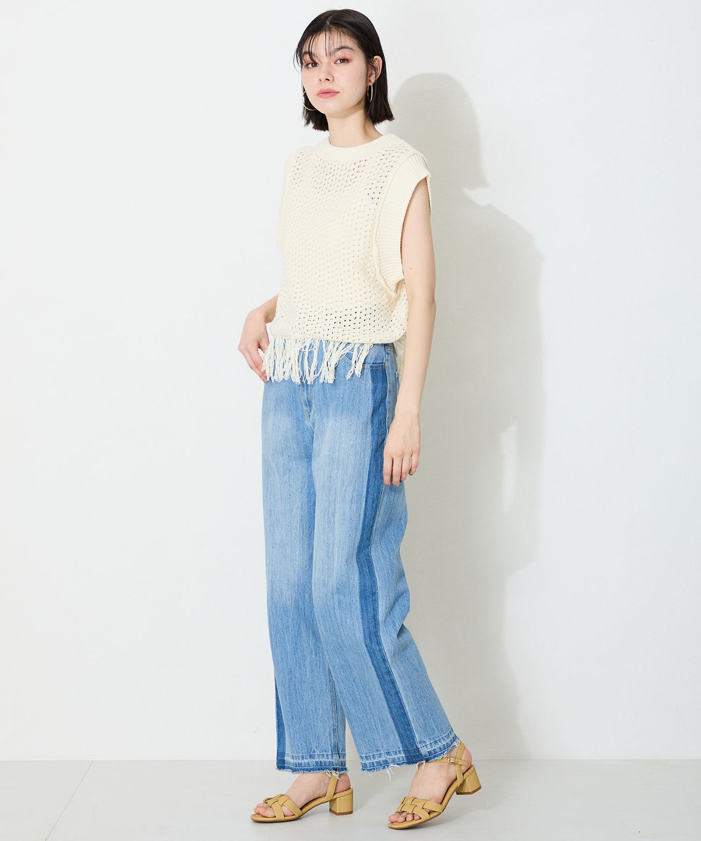 【WEB先行予約/5月中旬発売予定】編み込みヒールサンダル/52203