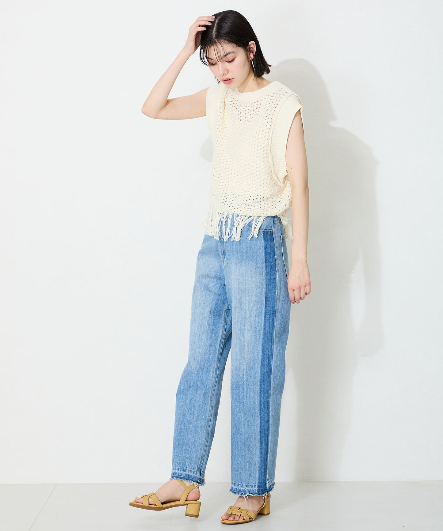 【WEB先行予約/5月中旬発売予定】編み込みヒールサンダル/52203