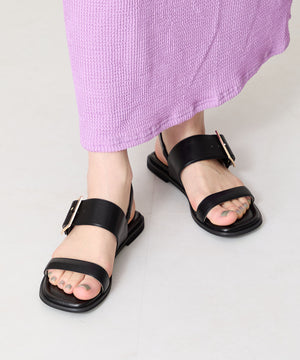 ベルトバックルフラットサンダル/52217