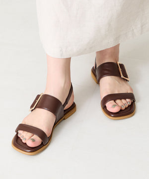 ベルトバックルフラットサンダル/52217