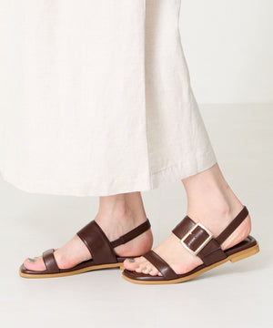 ベルトバックルフラットサンダル/52217