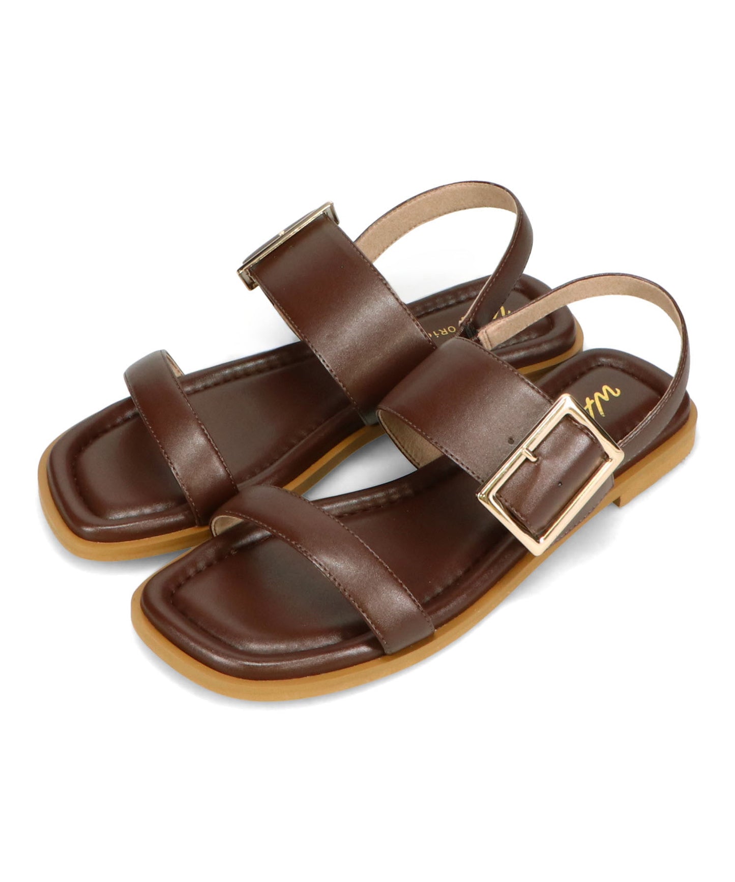 ベルトバックルフラットサンダル/52217