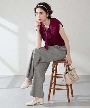 【カタログ掲載アイテム】メタリックラインビットヒールローファー/52301