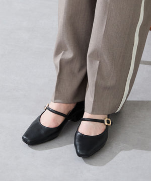 スクエアトゥストラップバブーシュ/52303