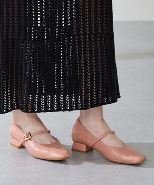 スクエアトゥストラップバブーシュ/52303