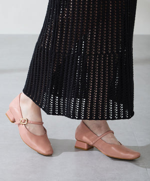 スクエアトゥストラップバブーシュ/52303