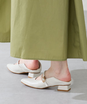 スクエアトゥストラップバブーシュ/52303