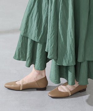 ゴムストラップフラットパンプス/52305