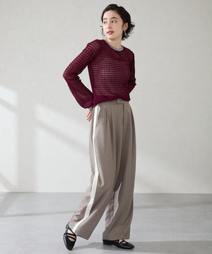 ゴムストラップフラットパンプス/52305