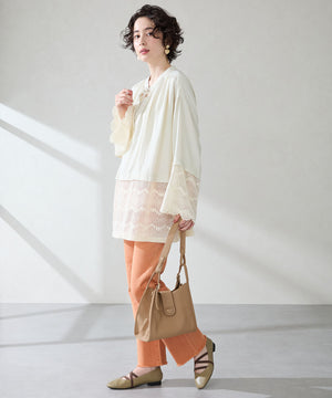 ゴムストラップフラットパンプス/52305