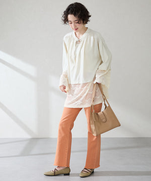 ゴムストラップフラットパンプス/52305