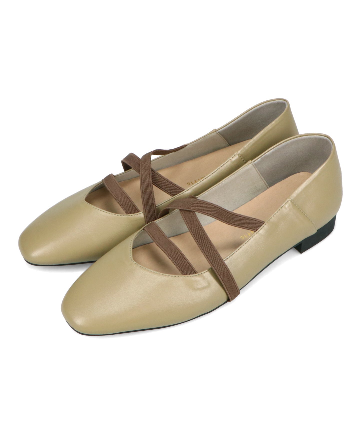 ゴムストラップフラットパンプス/52305