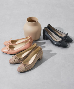 ヒールバレエパンプス/52306