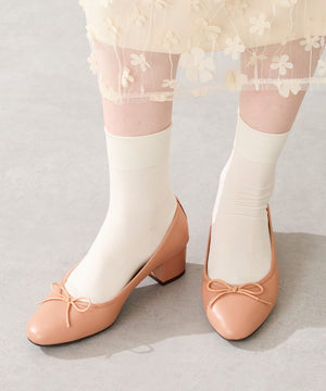 ヒールバレエパンプス/52306