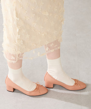 ヒールバレエパンプス/52306