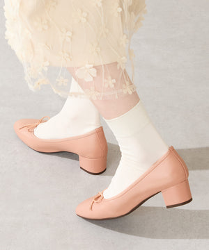 ヒールバレエパンプス/52306