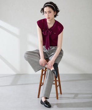 【カタログ掲載アイテム】スクエアトゥモチーフバブーシュローファー/52308