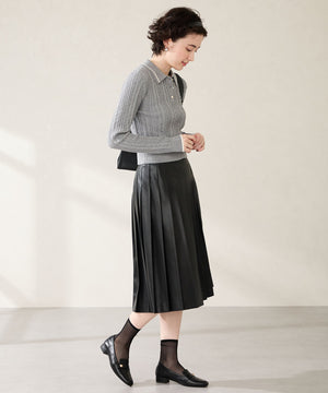 メタルパーツ付きローファー/52311