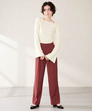 【カタログ掲載アイテム】スクエアバックルフレアヒールパンプス/52314