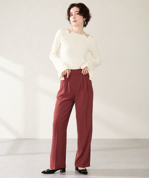 【カタログ掲載アイテム】スクエアバックルフレアヒールパンプス/52314