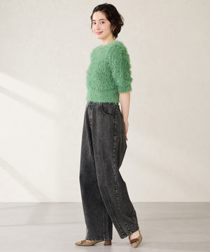 【カタログ掲載アイテム】スクエアバックルフレアヒールパンプス/52314