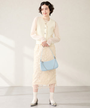 【カタログ掲載アイテム】スクエアバックルフレアヒールパンプス/52314