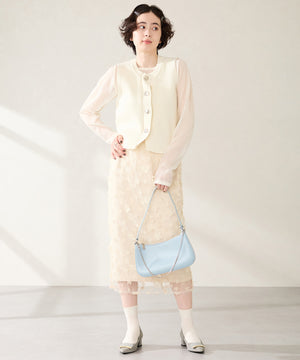 【カタログ掲載アイテム】スクエアバックルフレアヒールパンプス/52314