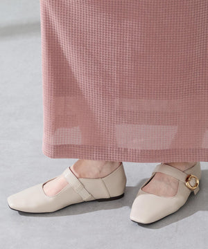 【カタログ掲載アイテム】柔らかストラップフラットパンプス/52317