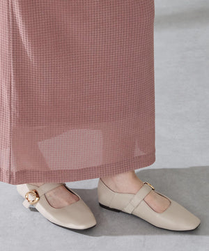 【カタログ掲載アイテム】柔らかストラップフラットパンプス/52317