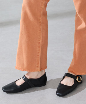 【カタログ掲載アイテム】柔らかストラップフラットパンプス/52317