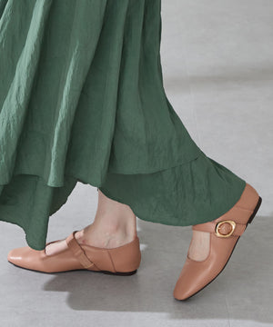 【カタログ掲載アイテム】柔らかストラップフラットパンプス/52317