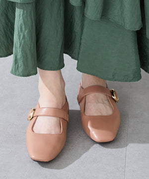 【カタログ掲載アイテム】柔らかストラップフラットパンプス/52317