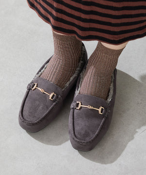 【WEB先行予約/11月上旬発売予定】ビットモチーフ付きファーモカシン/52318