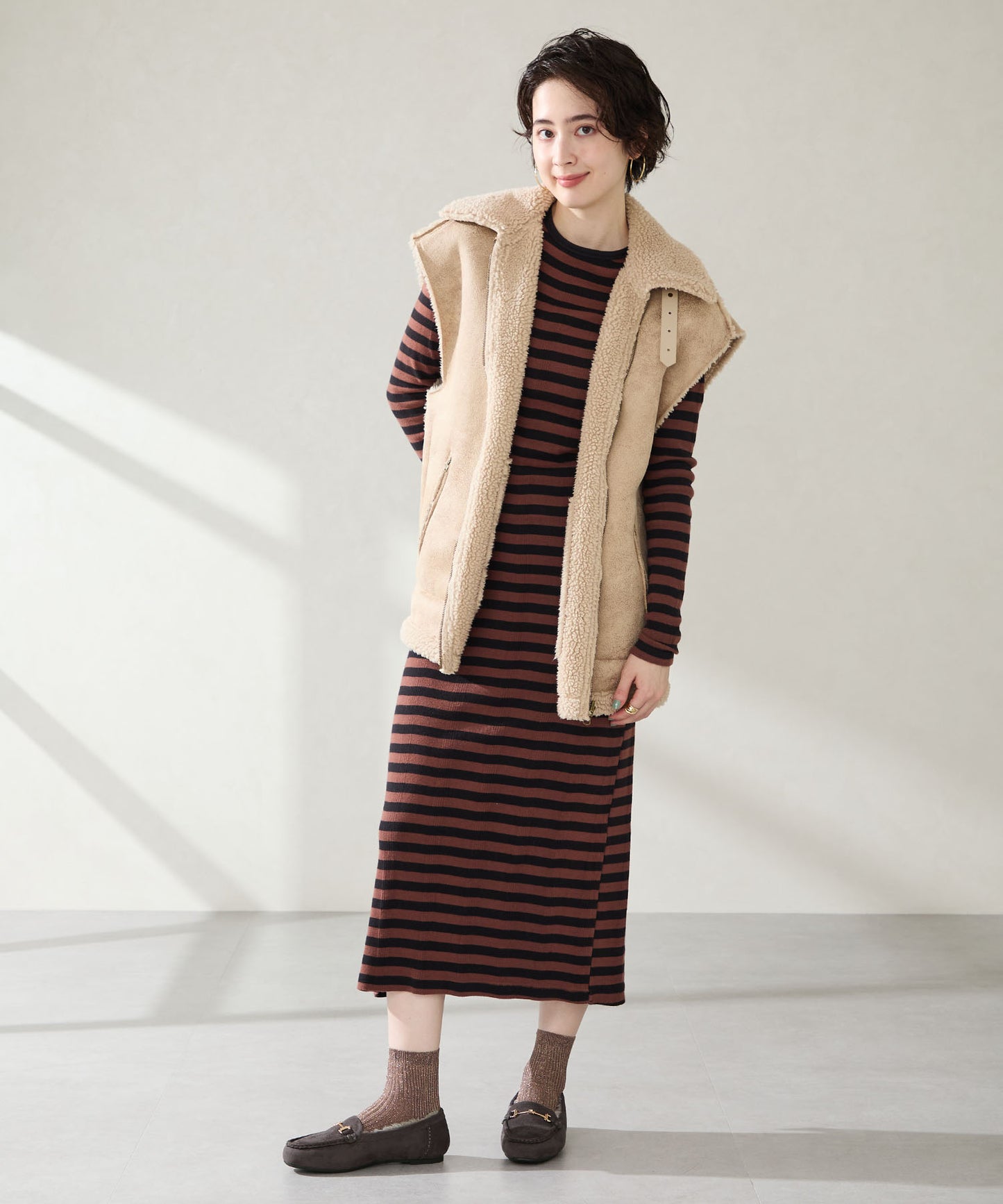 【WEB先行予約/11月上旬発売予定】ビットモチーフ付きファーモカシン/52318