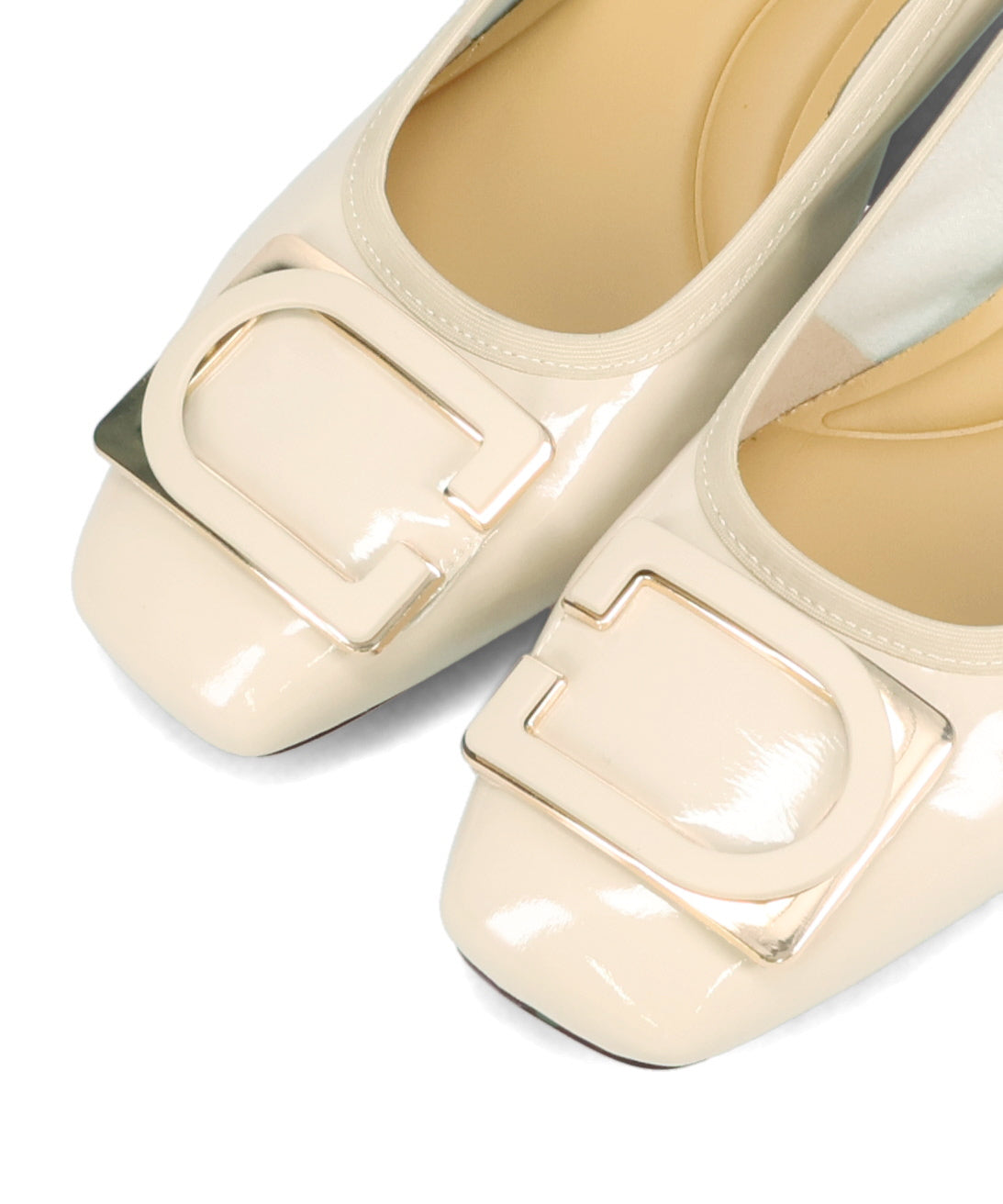 変形モチーフソフトエナメルパンプス/52319