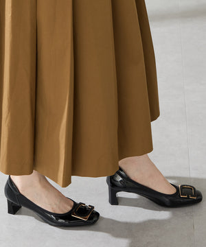 変形モチーフソフトエナメルパンプス/52319