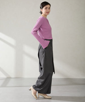 変形モチーフソフトエナメルパンプス/52319