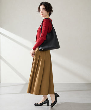 変形モチーフソフトエナメルパンプス/52319