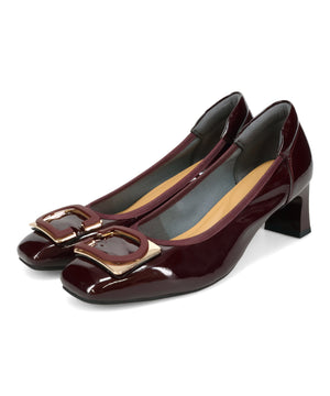 変形モチーフソフトエナメルパンプス/52319